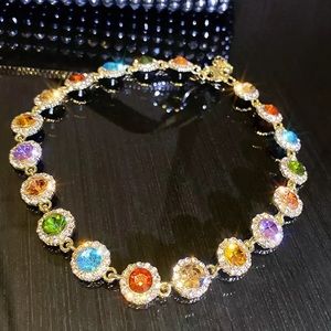 🌟 Colorful Choker Necklace Rainbow